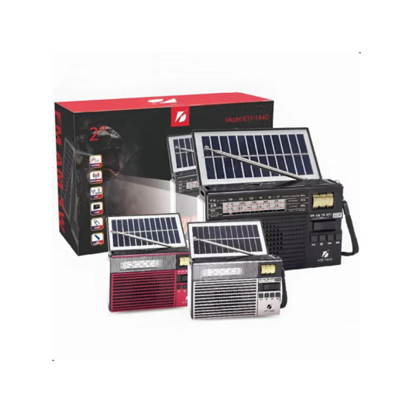 RADIO BLUETHOOTH CON PANEL SOLAR (KFT-1440)