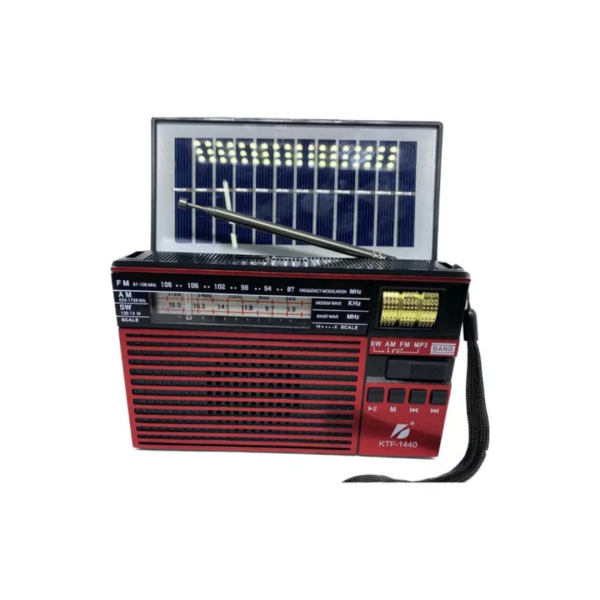 RADIO BLUETHOOTH CON PANEL SOLAR (KFT-1440) - Imagen 2